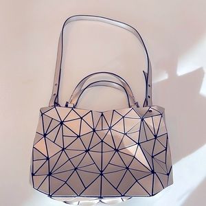 Bronze metallic origami Crossbody bag